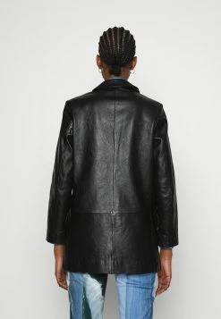 AllSaints REN SOFT BLAZER - Leather Jacket - Black -AllSaintsSales 592e83d2318643c88ae5f70896a79d9e