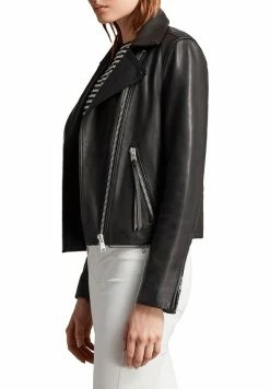 AllSaints DALBY - Leather Jacket - Black -AllSaintsSales 5a8c5b52cc824f93b26d0cb6623acd32