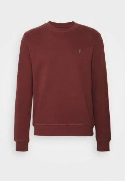 AllSaints RAVEN CREW - Sweatshirt - Damson Red -AllSaintsSales 5b4b8c7536324361b07ebd23f558bc08