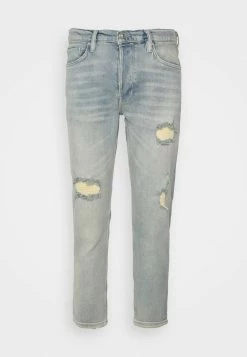 AllSaints JACK DAMAGED - Straight Leg Jeans - Light Indigo -AllSaintsSales 5b6b8a7020fe41d7b222f5e30401b3f1