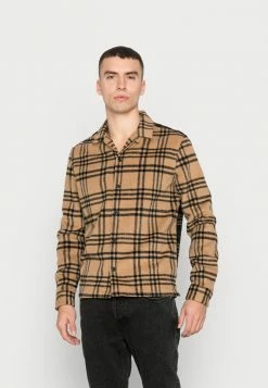 AllSaints STATLAND SHIRT - Shirt - Hazel Brown