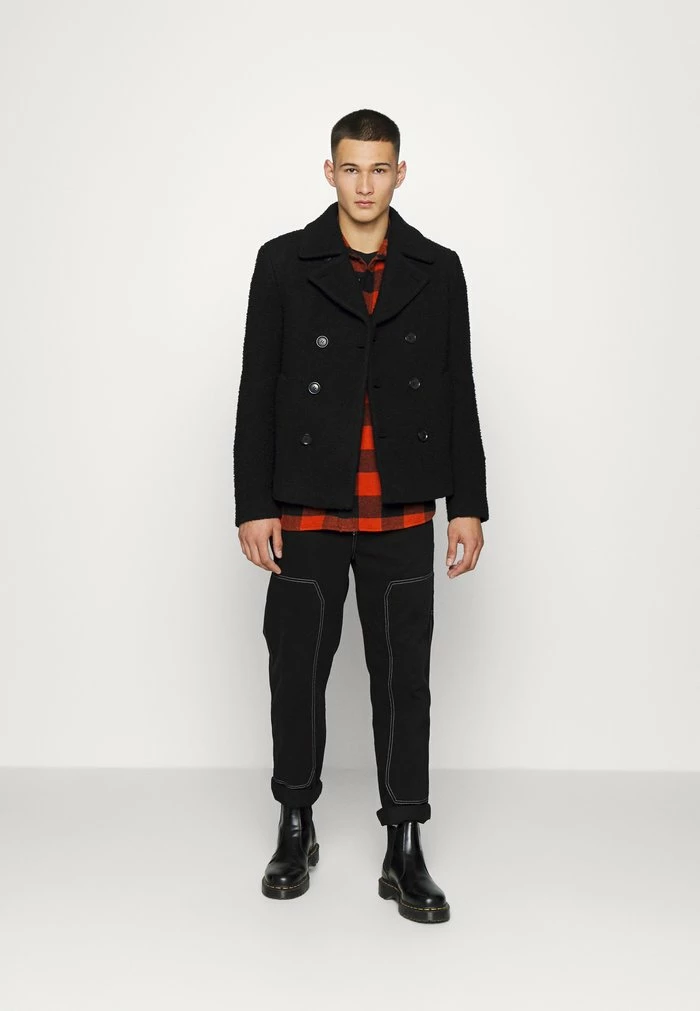 PEACOAT - Classic coat - black AllSaints PEACOAT - Classic Coat - Black -AllSaintsSales 5efd532a526b45d3b19342cb20a86358
