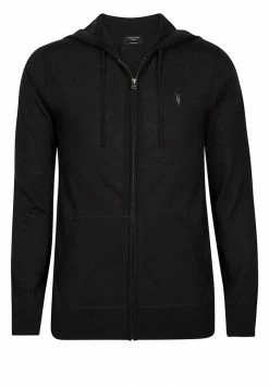 AllSaints MERINO - Zip-up Sweatshirt - Black -AllSaintsSales 5f77e4e1acb64df3a4b59ecd582718d5