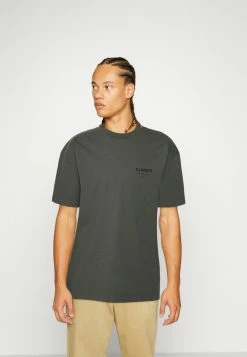 AllSaints UNDERGROUND CREW - Print T-shirt - Pipe Grey