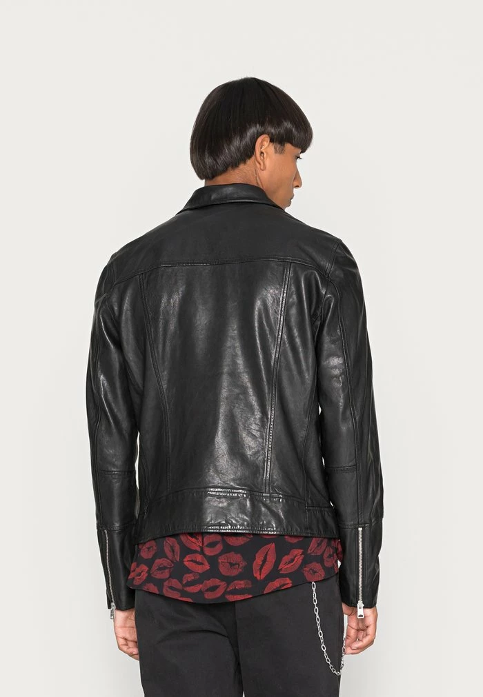 RIO BIKER - Leather jacket - black AllSaints RIO BIKER - Leather Jacket - Black -AllSaintsSales 61c15cb4ef1944c8b0bb5a8d1f8e5f0d