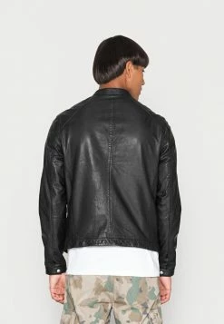 AllSaints PALM JACKET - Leather Jacket - Black -AllSaintsSales 623ddab4d04a43d0adbc5762d67aedf8