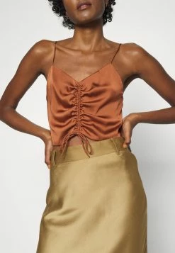 AllSaints ALEXIA - Top - Bronze -AllSaintsSales 64f5300083cf48eca263fbf73f4a3031