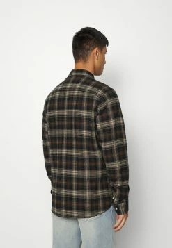 AllSaints NORTHFORD SHIRT - Shirt - Black/brown -AllSaintsSales 654e8bd0f7994ff1a46544e4dcae006d