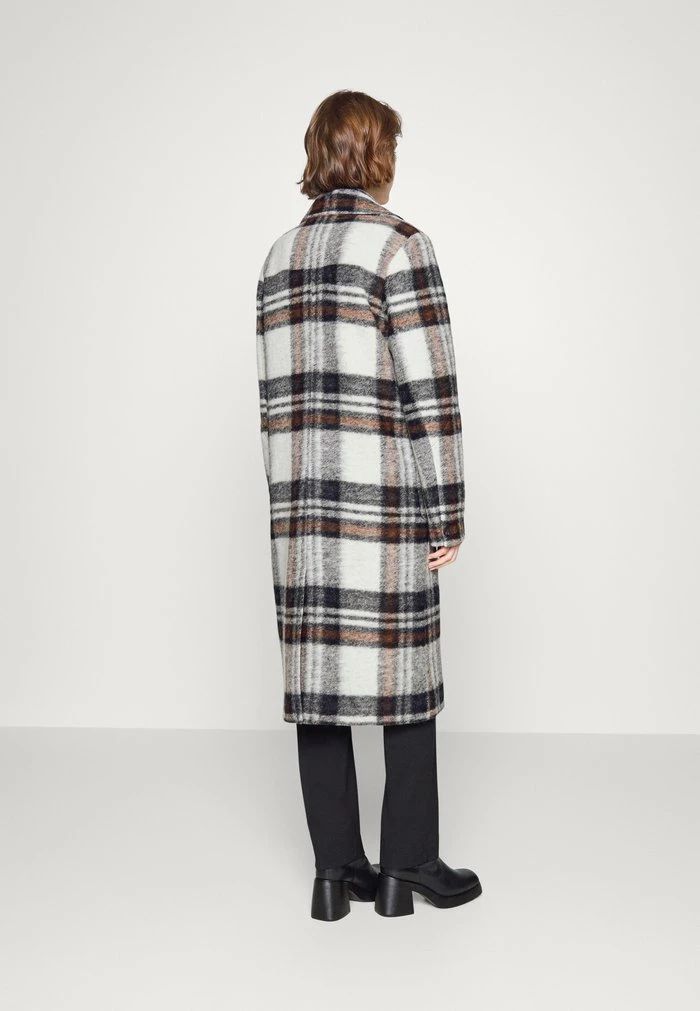 Classic coat - black/white/brown AllSaints Classic Coat - Black/white/brown -AllSaintsSales 695c2b6327f046168afec74b71ff1605