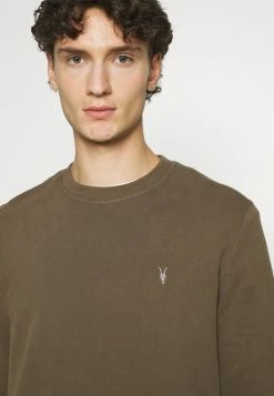 AllSaints RAVEN CONTRAST CREW - Sweatshirt - Woodland Brown -AllSaintsSales 6ab4c36e4ad24240a94dba11cfc810dd