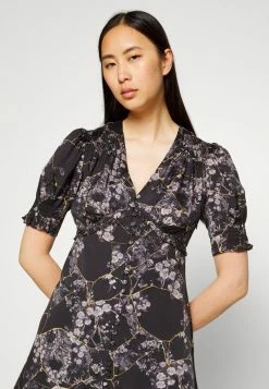 AllSaints DEMI BURUBERU DRESS - Day Dress - Black -AllSaintsSales 6b1aca855abe474abbad436864dd2b53