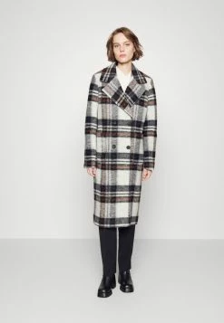 AllSaints Classic Coat - Black/white/brown