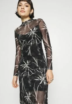 AllSaints HANNA RUTLAND DRESS - Day Dress - Black -AllSaintsSales 6f0c5c23a95b4c6bae6648e8a637f566