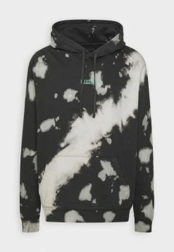 AllSaints SANTOS HOODY - Sweatshirt - Jet Black/fogged Ecru -AllSaintsSales 727d802c9db846f38d2721204e7ffdbd