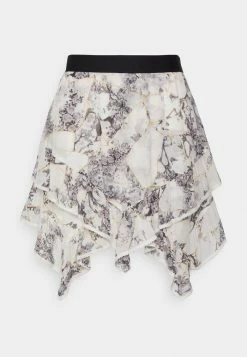 AllSaints NICO BURUBERU SKIRT - Mini Skirt - White