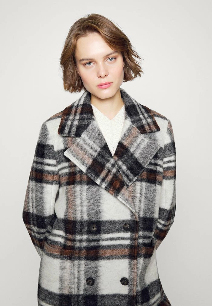 Classic coat - black/white/brown AllSaints Classic Coat - Black/white/brown -AllSaintsSales 72c61a2c2ea0415b90e1b1fb1092c72f