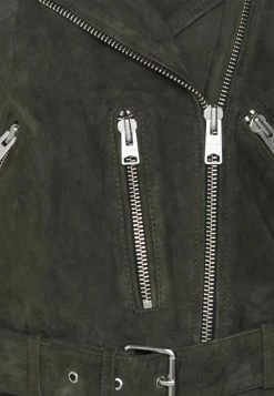 AllSaints BALFERN BIKER - Leather Jacket - Emerald Green -AllSaintsSales 72df06a2c258497896bc682a5e0ce597