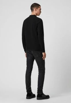 AllSaints REFORM - Polo Shirt - Black -AllSaintsSales 7aa80a5bddda477ca4a520cf54c9163d