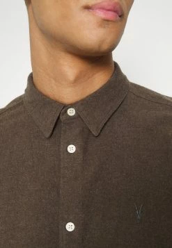 AllSaints CANAAN SHIRT - Shirt - Dark Khaki -AllSaintsSales 811332b9f0c547cd90fc0d8e6fdf261f