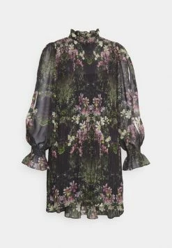 AllSaints CORA DRESS - Cocktail Dress / Party Dress - Black/multi -AllSaintsSales 887effebf30e488db718ac204ceecd28