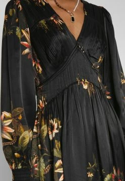 AllSaints ESTELLE AVIFAUNA DRESS - Cocktail Dress / Party Dress - Black -AllSaintsSales 8949261cc5bb499ea16cfc4fb84306f6