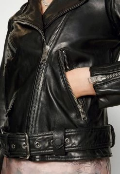 AllSaints MORGAN BIKER - Leather Jacket - Black -AllSaintsSales 8a78c6247d354171832ac7906126ace4