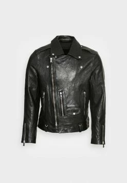AllSaints SORA BIKER - Leather Jacket - Black -AllSaintsSales 8e568d614cb94368bc603bea89260bab