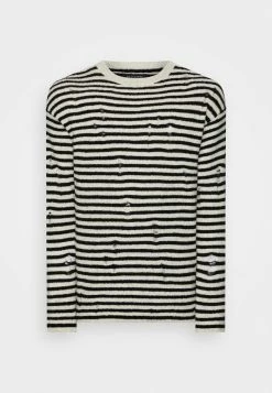AllSaints PARK CREW - Jumper - Grey Marl/black -AllSaintsSales 9391320d800440fa83121026be0d8064