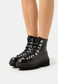 AllSaints WANDA BOOT - Platform Ankle Boots - Black