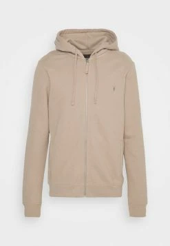AllSaints RAVEN ZIP HOODY - Zip-up Sweatshirt - Seawood Taupe -AllSaintsSales 950d0c08988849acb4d24b9422dcd8aa