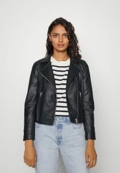 AllSaints DALBY FAUX BIKER - Leather Jacket - Black