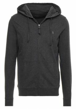 AllSaints BRACE HOODY - Zip-up Sweatshirt - Charcoal Marl -AllSaintsSales 978401fefb1849b88b6faa8dc39abca2