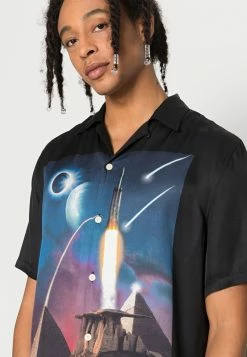 AllSaints ANDROMEDA SHIRT - Shirt - Jet Black -AllSaintsSales 97dc5bd026054f29b0fad5e03f148cd0