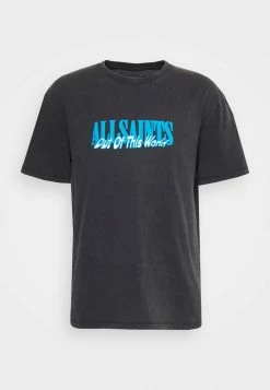 AllSaints ORBIT CREW - Print T-shirt - Jet Black -AllSaintsSales 9a0e851066ce4ab296f1d8235e33708f