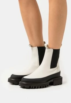 AllSaints HARLEE BOOT - Platform Ankle Boots - Cream White