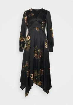 AllSaints ESTELLE AVIFAUNA DRESS - Cocktail Dress / Party Dress - Black -AllSaintsSales 9c408180b9d846f691bcbdc54c1d1420