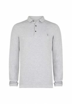 AllSaints REFORM - Polo Shirt - Grey Marl -AllSaintsSales 9cbd4c25ba534dfa860cae2fa41f4a49