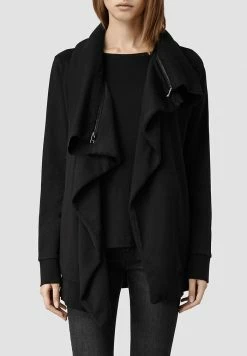 AllSaints DAHLIA - Zip-up Sweatshirt - Black