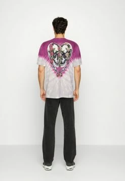 AllSaints DANNY CREW - Print T-shirt - Thistle/wine -AllSaintsSales a8fa7ef033264da7bf4439a28ae99bad
