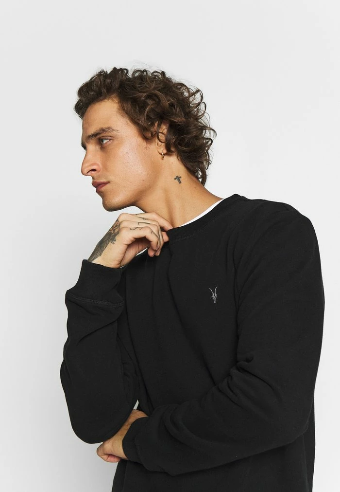 RAVEN CREW - Sweatshirt - black AllSaints RAVEN CREW - Sweatshirt - Black -AllSaintsSales afb0f03b2b5d4d608bc5a03ca7a0a00d