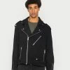 AllSaints VIKAN BIKER JACKET - Summer Jacket - Jet Black -AllSaintsSales aff41331626747ac935fbc40cd499ecf