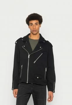 AllSaints VIKAN BIKER JACKET - Summer Jacket - Jet Black