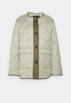 AllSaints FOXI LINER - Short Coat - Pale/dark Green