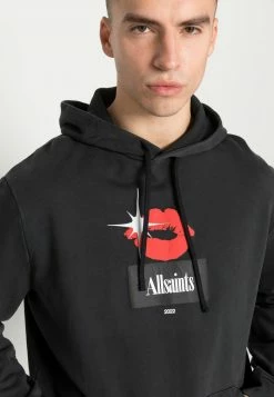 AllSaints KISS OTH HOODY - Sweatshirt - Jet Black -AllSaintsSales b615cafc6c2b43cb9ab657fb49637d4f