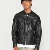 AllSaints PALM JACKET - Leather Jacket - Black -AllSaintsSales be90aa6b7aeb4a40883d704f97b72f11