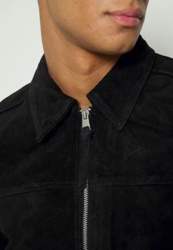 AllSaints HALCROW JACKET - Leather Jacket - Black -AllSaintsSales c03555b0a257404a8675f51440354d4c