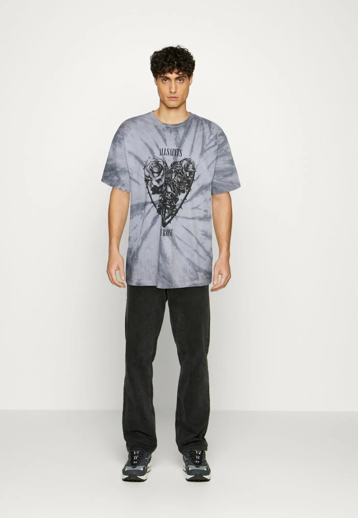 HARLEY CREW - Print T-shirt - bluebell blue/blue AllSaints HARLEY CREW - Print T-shirt - Bluebell Blue/blue -AllSaintsSales c05d572c197242a3ad0aebf770e5068c