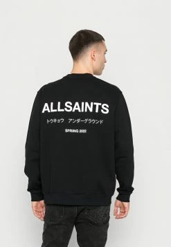 AllSaints UNDERGROUND CREW - Sweatshirt - Jet Black