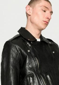 AllSaints SORA BIKER - Leather Jacket - Black -AllSaintsSales c4a0b0ec76654534a666390fd0aed2c4