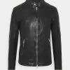 AllSaints CORA JACKET - Leather Jacket - Jet Black -AllSaintsSales c63de15e58aa4b34969256186f602cae